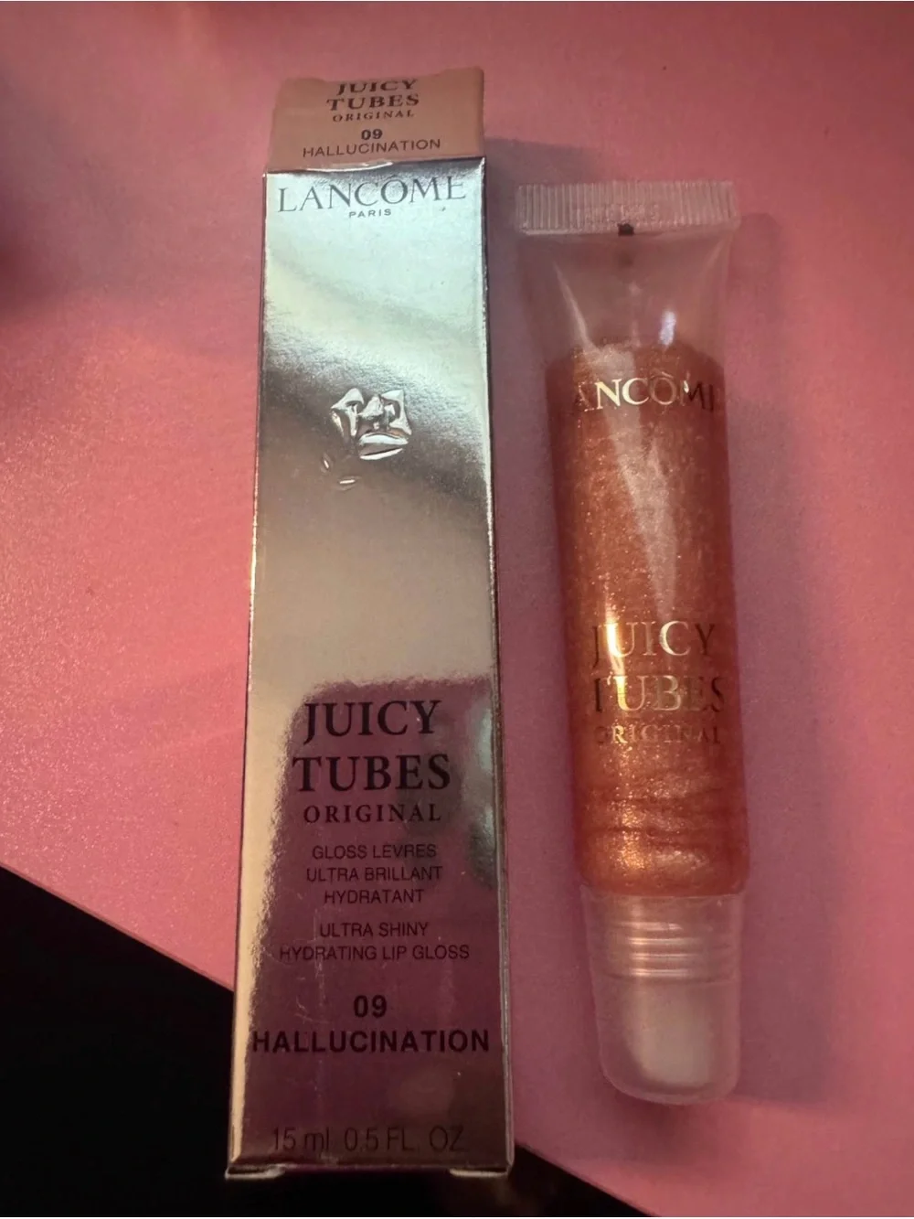 Lancome Juicy Tubes Original 09 Hallucination & 19 cocoa Macchiato lot of 2